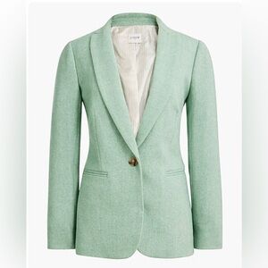 J.Crew Herringbone Wool Blend Holland Blazer in Mountain Laurel 00